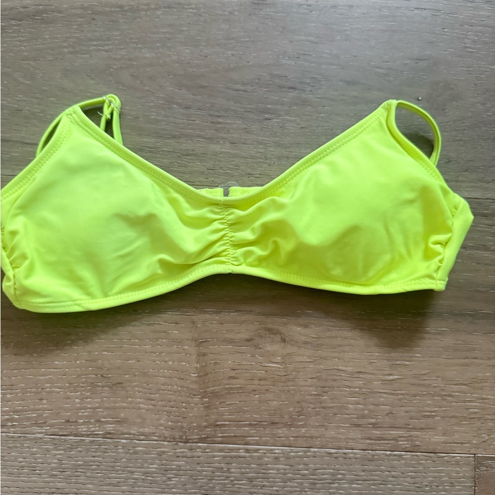 Neon Yellow Bikini Top